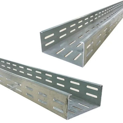 Korozyon Direnci Delikli Metal Kablo Kanalı Elektrik Destekleri OEM